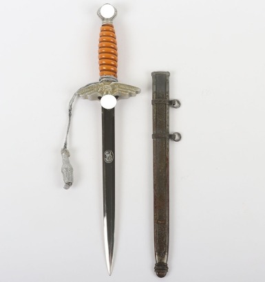 Miniature Luftwaffe 2nd Pattern Dress Dagger by SMF, Solingen with Company Trademark,