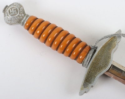 Miniature Luftwaffe 2nd Pattern Dress Dagger by SMF, Solingen with Company Trademark, - 6