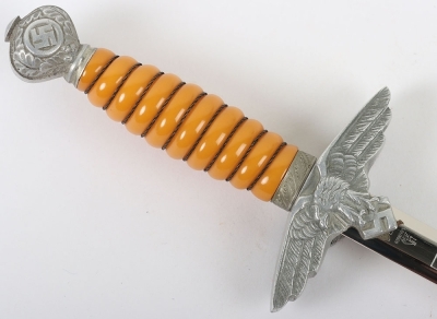 Miniature WW2 German Luftwaffe Dress Dagger by SMF, Solingen - 5