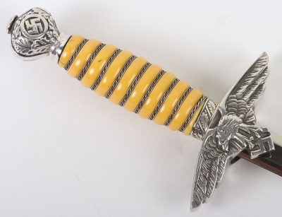 Miniature 2nd Pattern Luftwaffe Dress Dagger by SMF, Solingen - 5