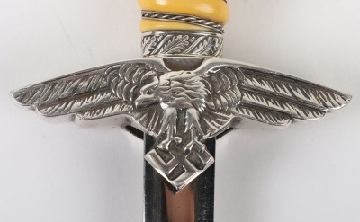 Miniature 2nd Pattern Luftwaffe Dress Dagger by SMF, Solingen - 6