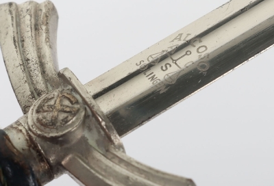 Miniature Luftwaffe Officers Sword by Alcoso, Solingen, - 6