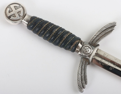 Miniature Luftwaffe Officers Sword by Alcoso on Propeller Base - 5