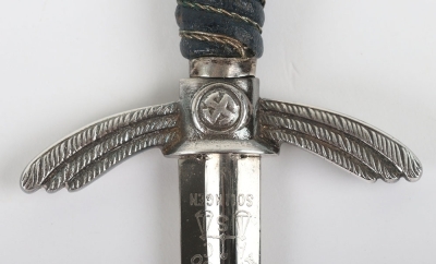 Miniature Luftwaffe Officers Sword by Alcoso on Propeller Base - 6