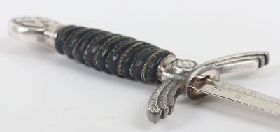 Miniature Luftwaffe Officers Sword by Alcoso on Propeller Base - 9