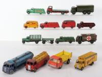 Fourteen Playworn Dinky Toys