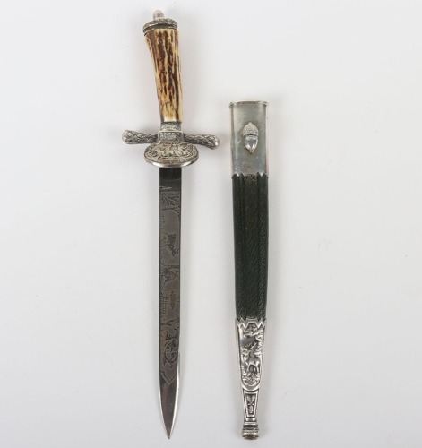 Rare Miniature Hunting Dagger by Alcoso, Solingen