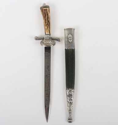 Rare Miniature Hunting Dagger by Alcoso, Solingen