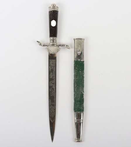 Miniature Third Reich Hunting Dagger by E & F Horster, Solingen