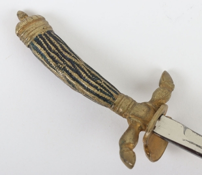 Miniature Hunting / Shooting Association Dagger Letter Opener - 4