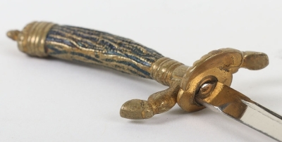 Miniature Hunting / Shooting Association Dagger Letter Opener - 6