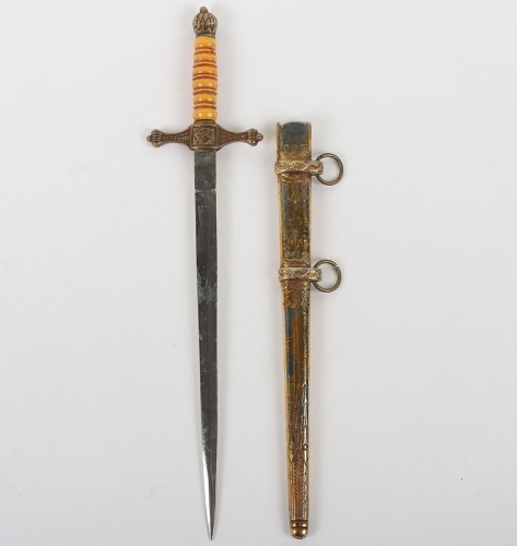 Miniature Weimar Republic Flame Top Naval Dagger