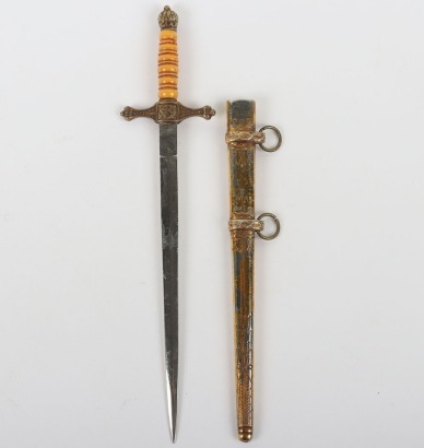 Miniature Weimar Republic Flame Top Naval Dagger