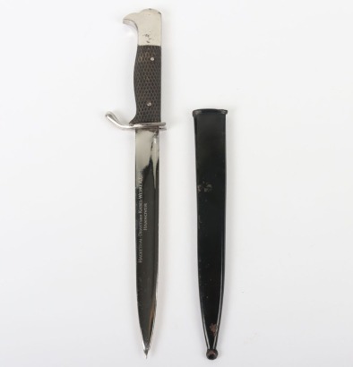 Third Reich Miniature Parade Bayonet for Retailer Hackethal-Draht und Kabel-Werke A.G, Hannover