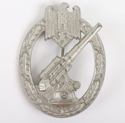WW2 German Heer / Army Flak Assault Badge by F&uuml;ncke & Br&uuml;ninghaus, L&uuml;denscheid (F.B.L) - 2
