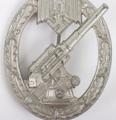 WW2 German Heer / Army Flak Assault Badge by F&uuml;ncke & Br&uuml;ninghaus, L&uuml;denscheid (F.B.L) - 4