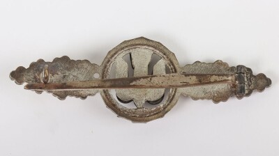 WW2 German Luftwaffe Operational Flight Clasp for Bombers in Silver with Original Box of Issue - 5