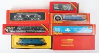 Six boxed Hornby Railways 00 gauge Diesel and Electric locomotives