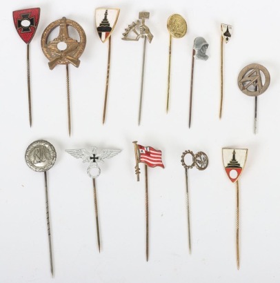 Grouping of Thrid Reich Organisations Stickpins