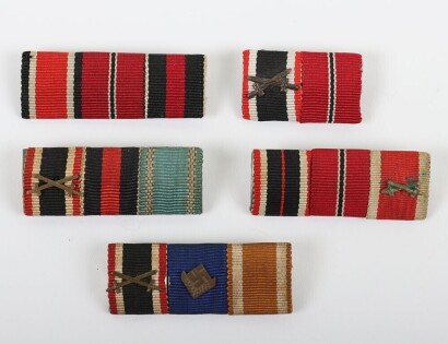 5x WW2 German Tunic Ribbon Bars