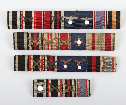 4x WW2 German Tunic Ribbon Bars