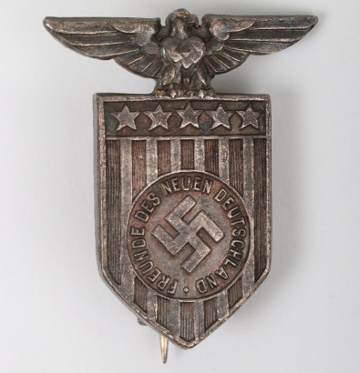 Scarce American Friends of New Germany Membership Badge 1933-35