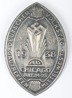 Rare German American Bund - German Peoples Day Rally July 24th - 25th Gau Treffen Mittelwest in Chicago