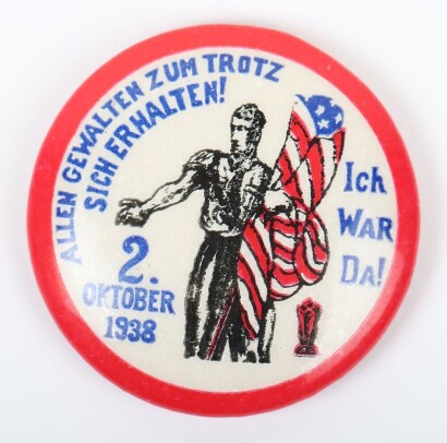German American Bund 2nd October 1938 Rally Badge