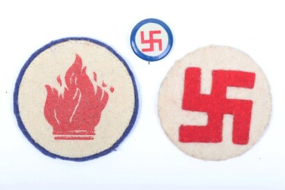 Scarce Grouping of Third Reich Insignias for the Deutscher Bund Canada