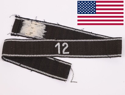 Third Reich Allgemeine-SS Tunic Cuff Title Standarte 12