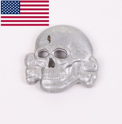 WW2 German Allgemeine / Waffen-SS Totenkopf Cap Skull