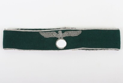 Rare Third Reich Land Customs Officers Tunic Cuff Title