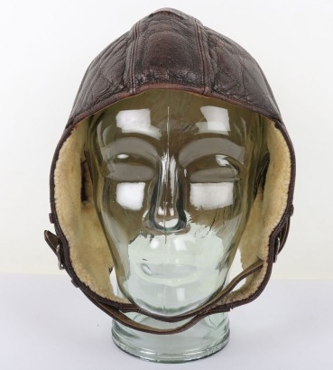 WW2 German Luftwaffe Winter Pattern Leather Flying Helmet