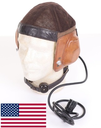 WW2 German Luftwaffe Summer Pattern Flying Helmet LKpN 101,