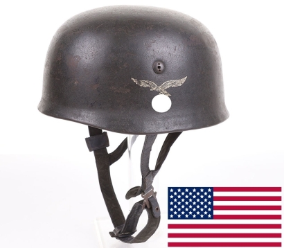 WW2 German Luftwaffe Paratroopers Steel Combat Helmet