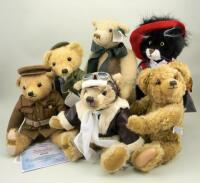 Four Merrythought collectors bears,