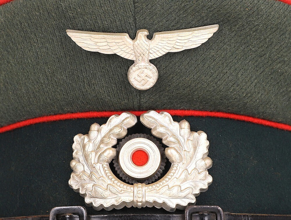 WW2 German Army Artillery Section Other Ranks / NCO's Peaked Cap