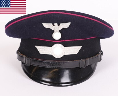 Unusual Luftwaffe Civil Fire Brigade Other Ranks Peaked Cap