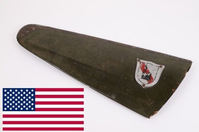 WW2 German Aircraft Propeller Tip with mounted Shield.