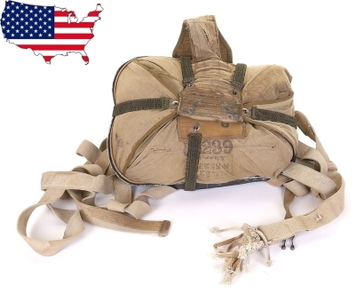 WW2 German Luftwaffe RH 12B Back Type Parachute and Harness
