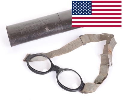 Scarce WW2 German Luftwaffe Splinter Flying Goggles