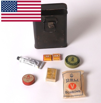 Rare Luftwaffe Aircraft Emergency Food Container for Downed Aircrew