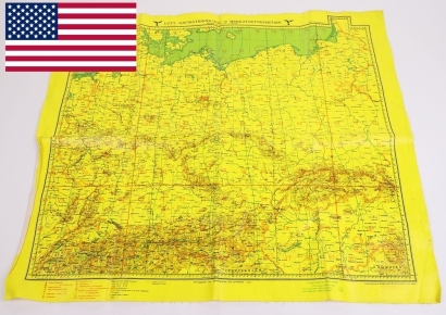 WW2 German Luftwaffe Observers Navigation Map