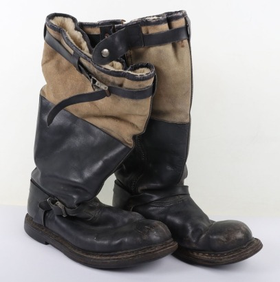 WW2 Luftwaffe Flying Boots, Later War Pattern