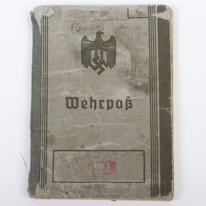 WW2 German Wehrpass to Gren. K. Gauss, Grenadier-Regiment 978, Wounded in Normandy 25 July 1944