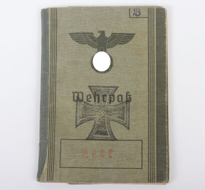 WW2 German Wehrpass to Paul Vielen, KIA 19.10.1941, Russia