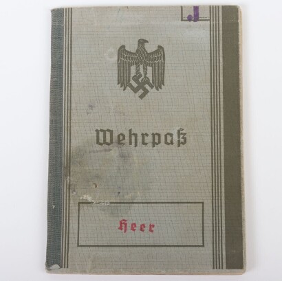 WW2 German Wehrpass to Obergefr. Konrad Jost, Panzer J&auml;ger Abteilung 129, 17. Panzer Division, Killed in Action Eastern Front