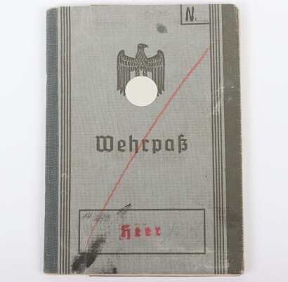 WW2 German Wehrpass to H. Neumann, Infantry Regiment 30, KIA Poland 1939