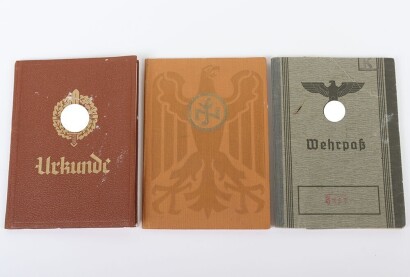 WW2 German Wehrpass Grouping