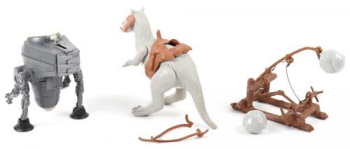 Three vintage Star Wars boxed sets: includes Kenner ESB tauntaun with open belly rescue feature,